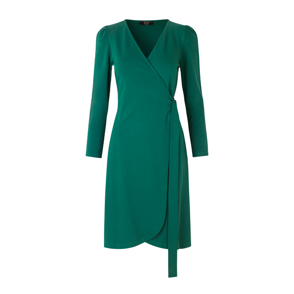 j crew green wrap dress Green V-Neck Short Sleeve Sheath Dress main image 0