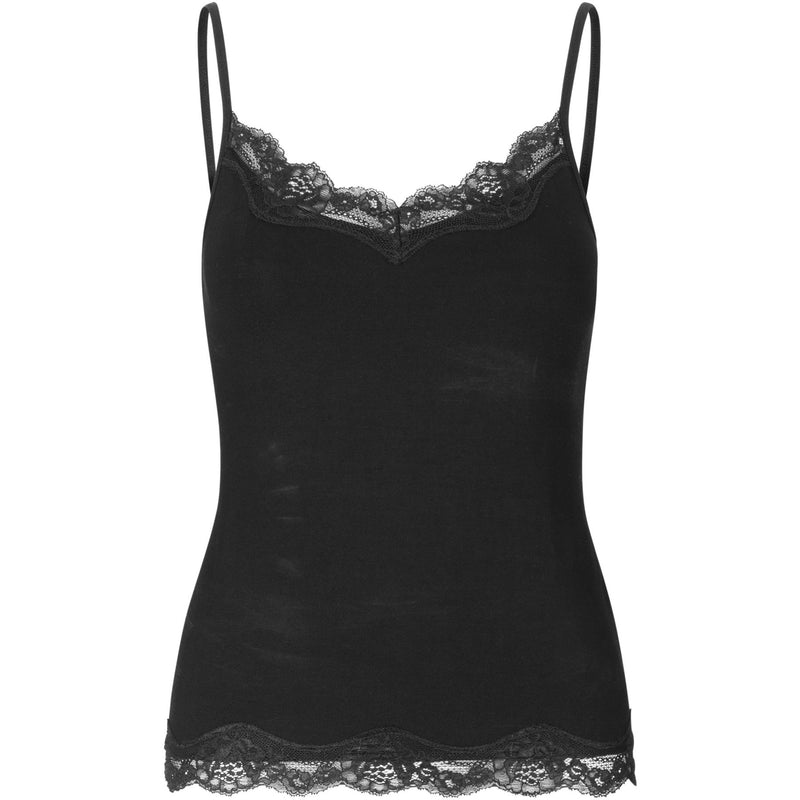 black cami top from sustainable fabric