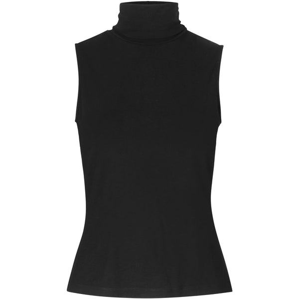 black turtleneck top from sustainable fabric